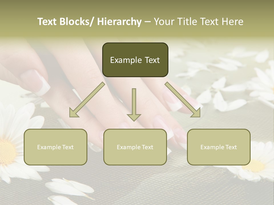 Girl Hand Bright PowerPoint Template