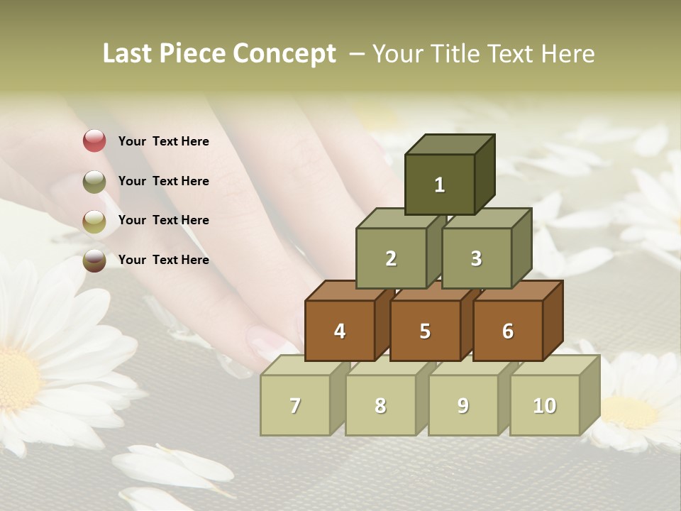 Girl Hand Bright PowerPoint Template