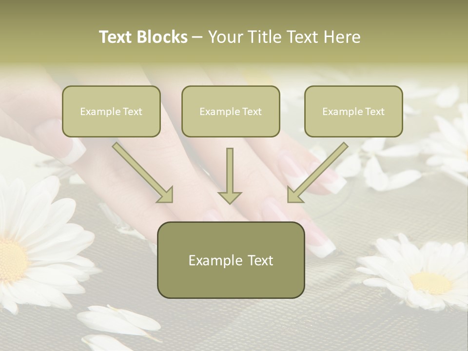 Girl Hand Bright PowerPoint Template