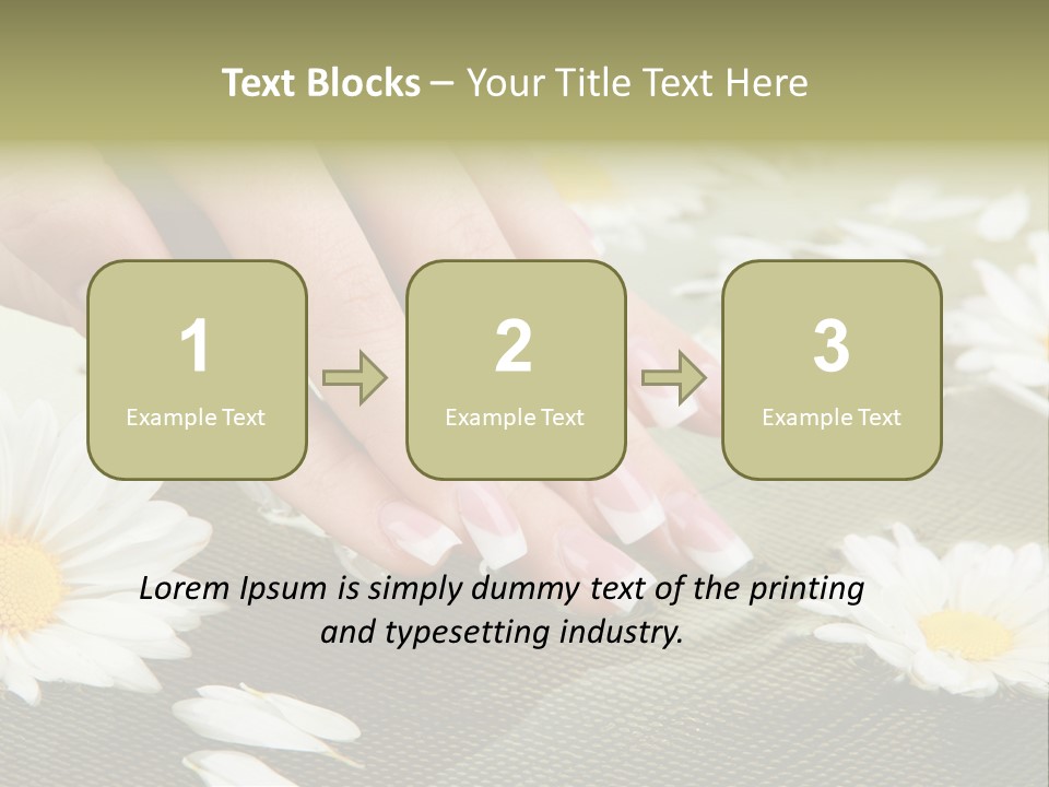 Girl Hand Bright PowerPoint Template