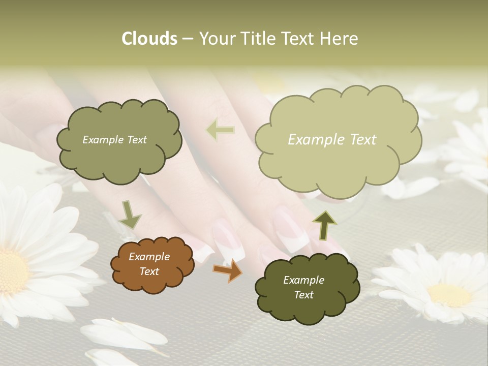 Girl Hand Bright PowerPoint Template