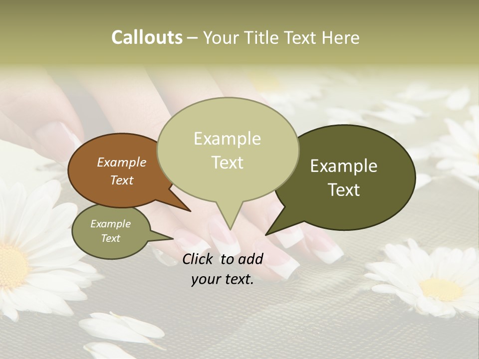 Girl Hand Bright PowerPoint Template