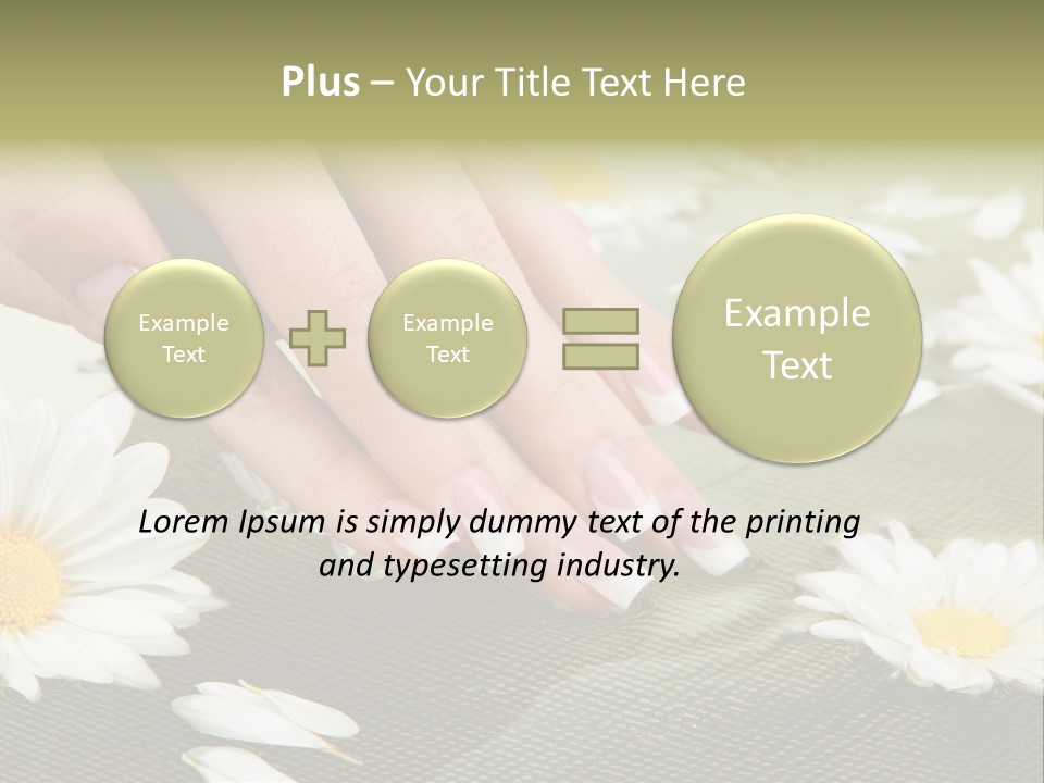 Girl Hand Bright PowerPoint Template