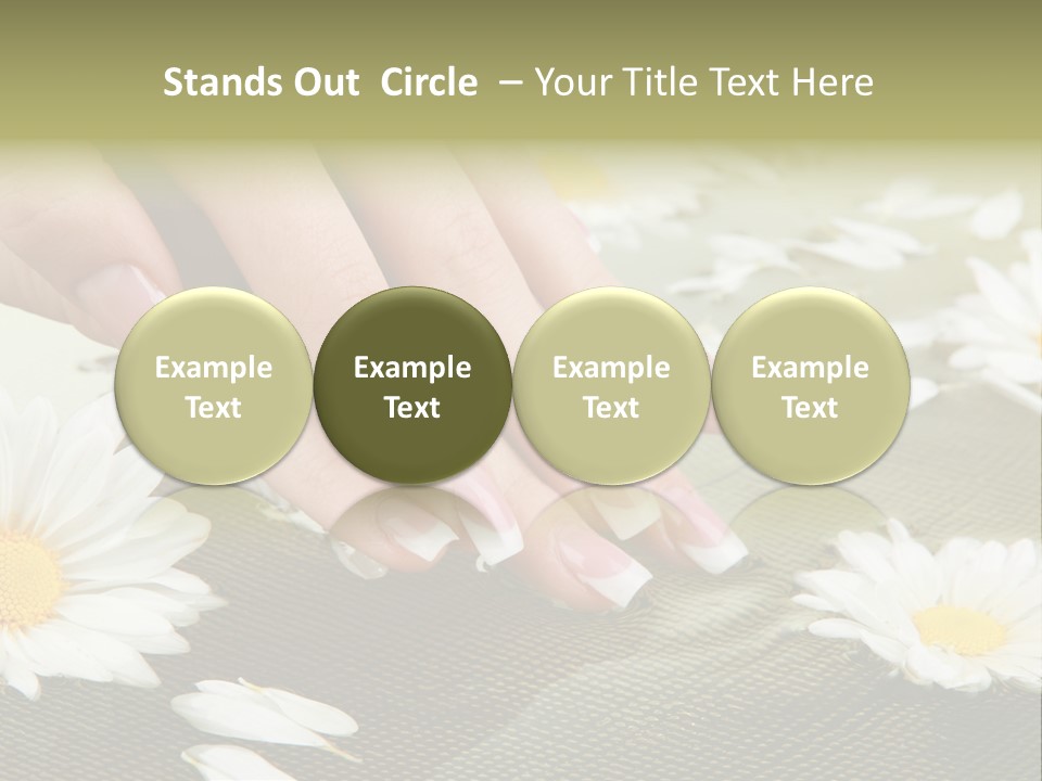 Girl Hand Bright PowerPoint Template