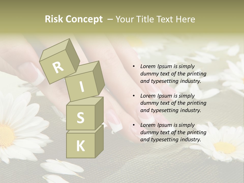 Girl Hand Bright PowerPoint Template