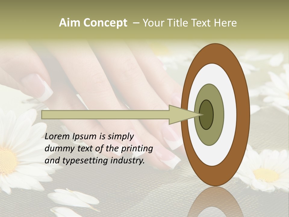 Girl Hand Bright PowerPoint Template