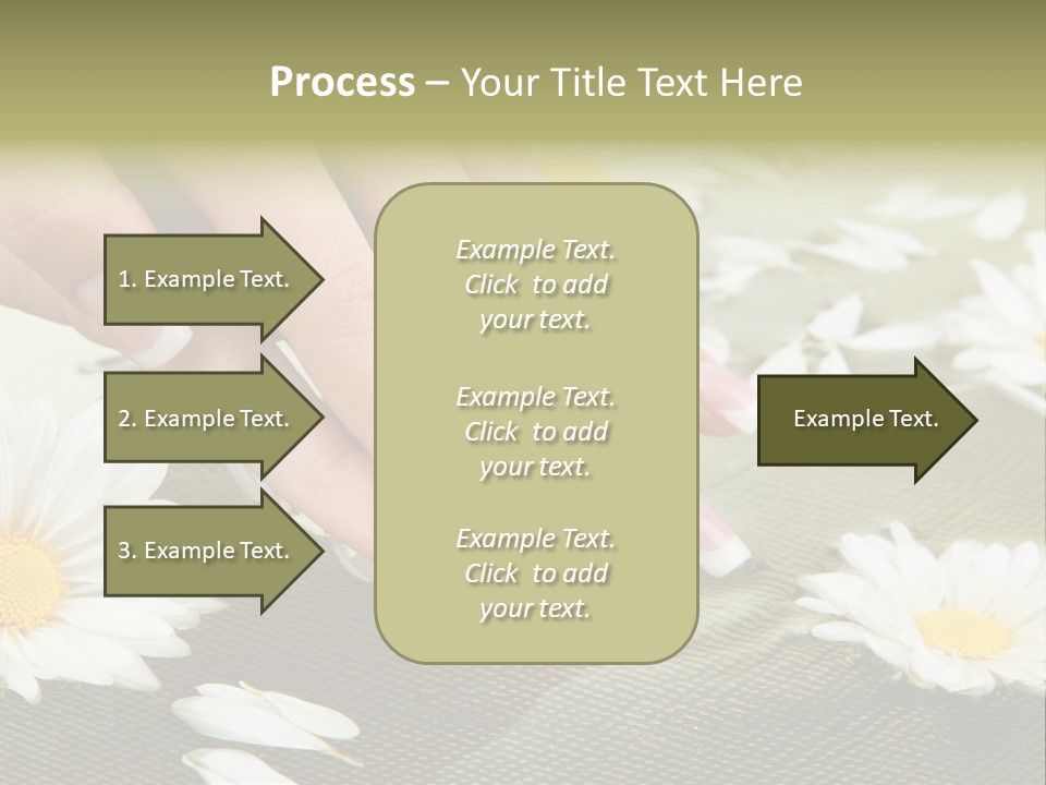 Girl Hand Bright PowerPoint Template