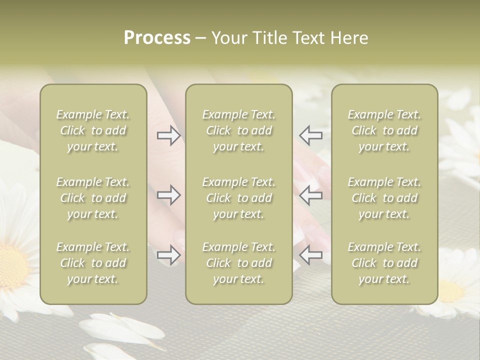 Girl Hand Bright PowerPoint Template