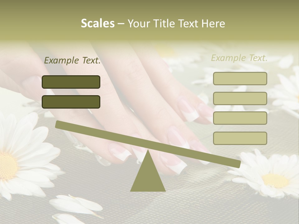 Girl Hand Bright PowerPoint Template