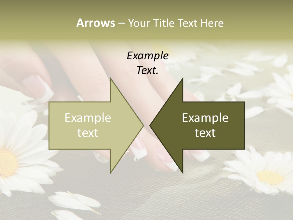 Girl Hand Bright PowerPoint Template