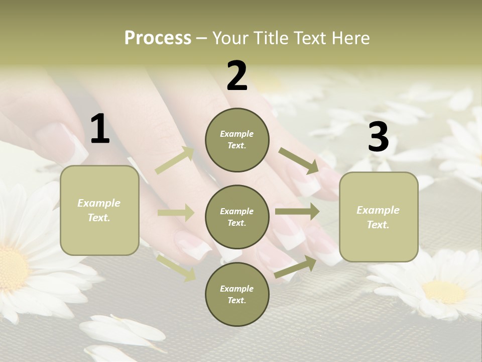 Girl Hand Bright PowerPoint Template