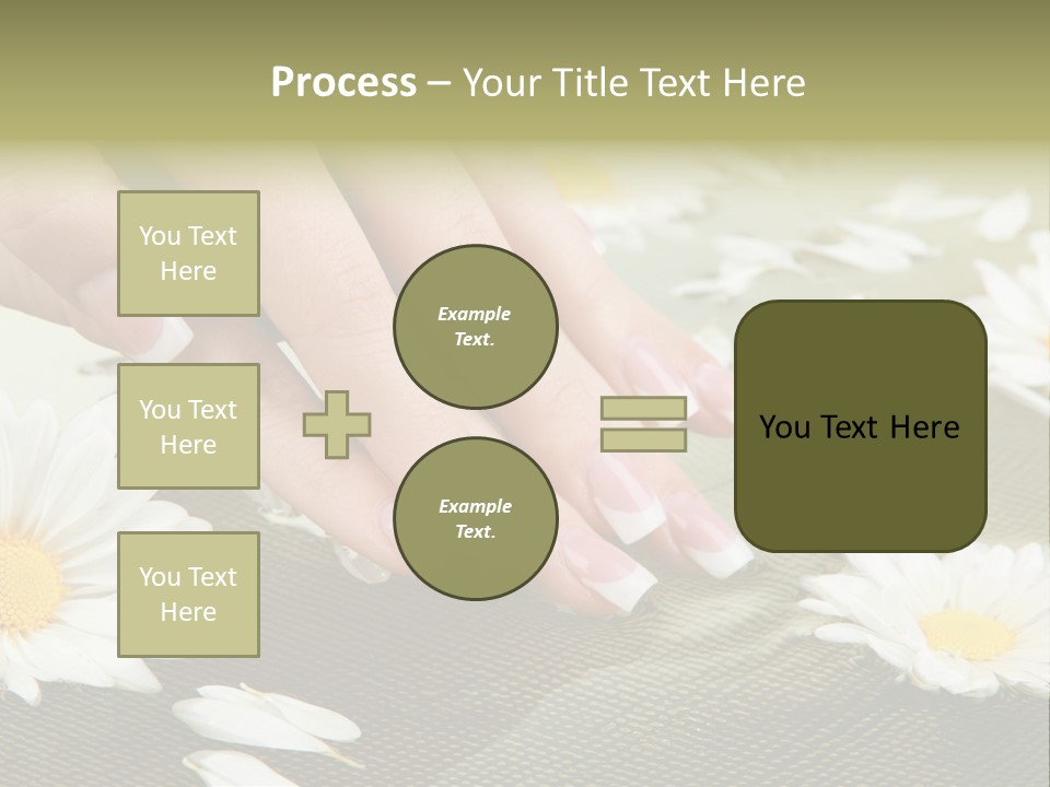 Girl Hand Bright PowerPoint Template