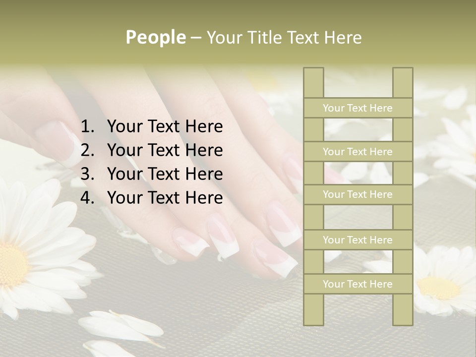 Girl Hand Bright PowerPoint Template