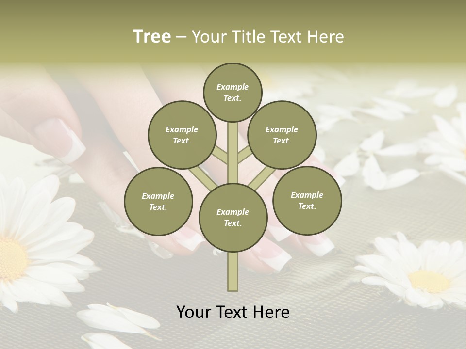 Girl Hand Bright PowerPoint Template