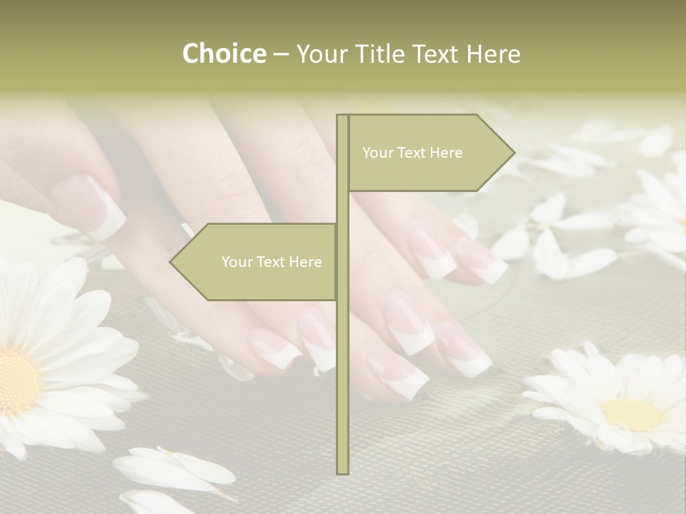 Girl Hand Bright PowerPoint Template