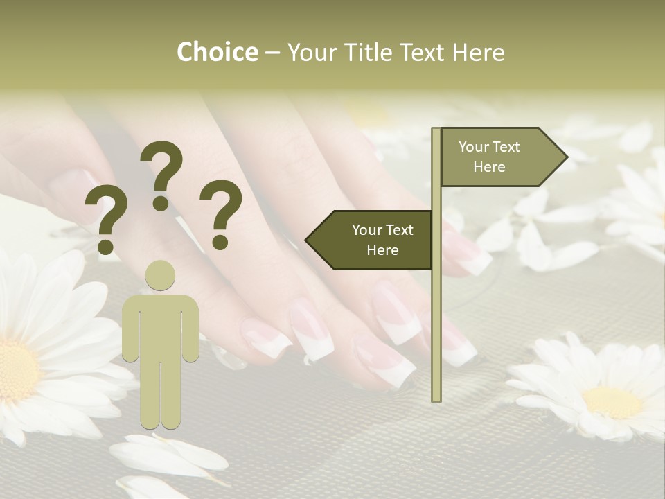 Girl Hand Bright PowerPoint Template