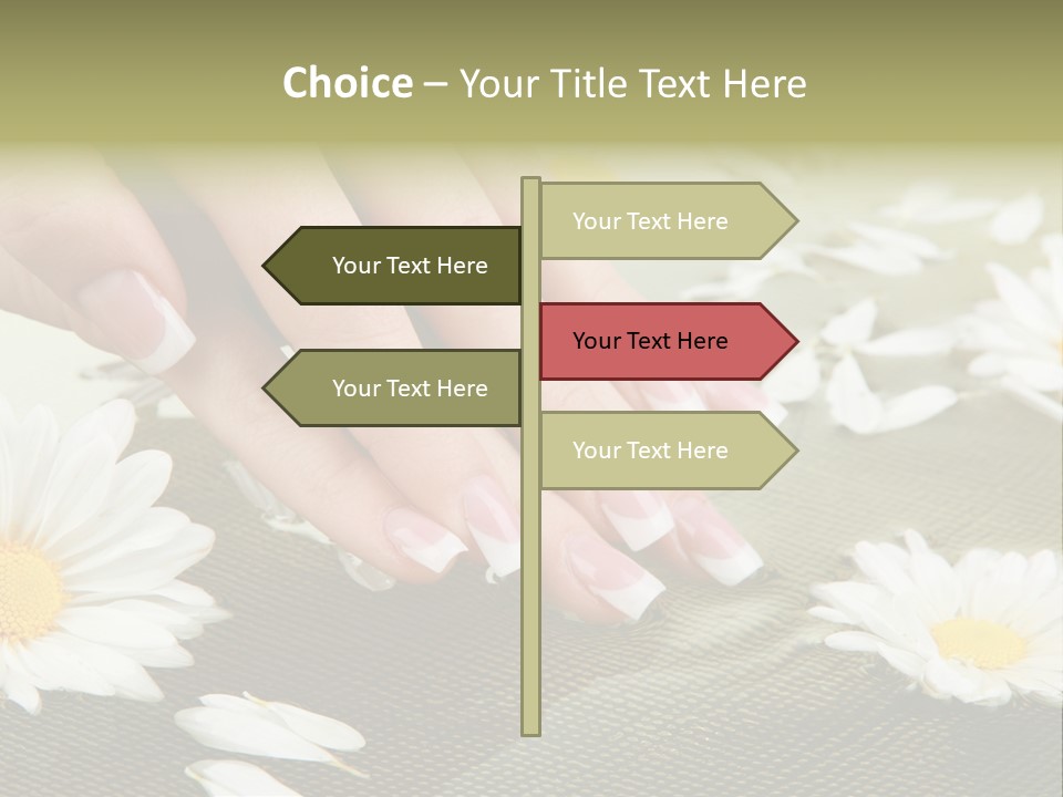 Girl Hand Bright PowerPoint Template