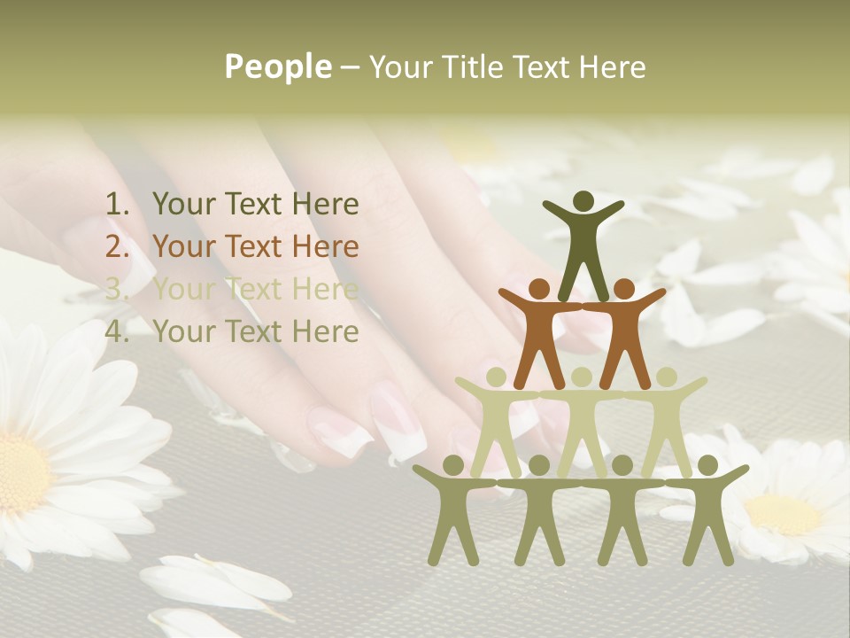 Girl Hand Bright PowerPoint Template