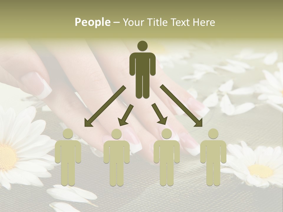 Girl Hand Bright PowerPoint Template