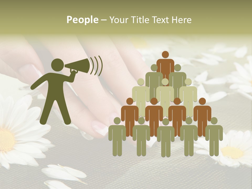 Girl Hand Bright PowerPoint Template