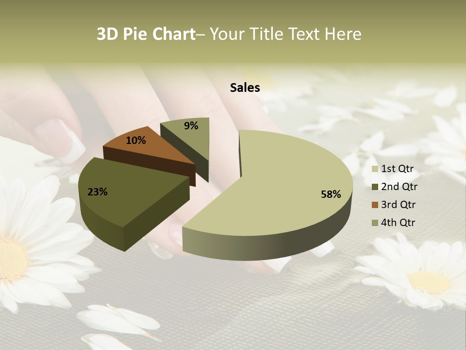 Girl Hand Bright PowerPoint Template