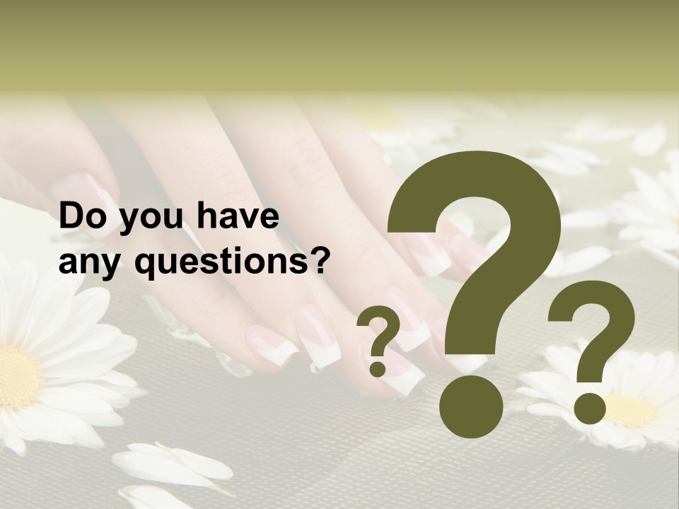 Girl Hand Bright PowerPoint Template