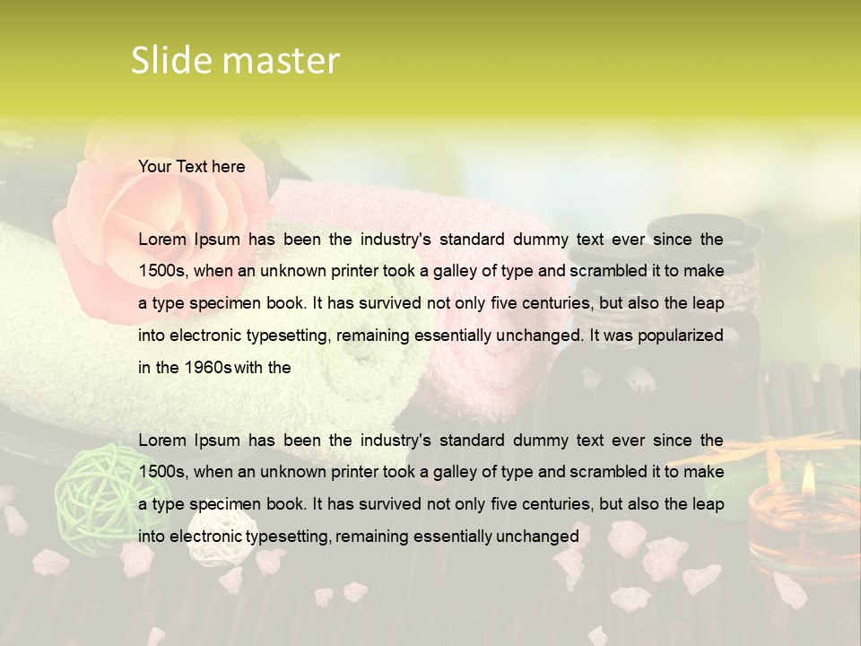 Closeup Treatment Care PowerPoint Template