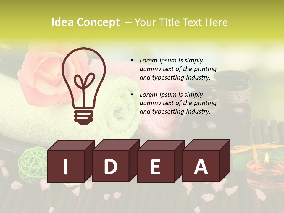 Closeup Treatment Care PowerPoint Template