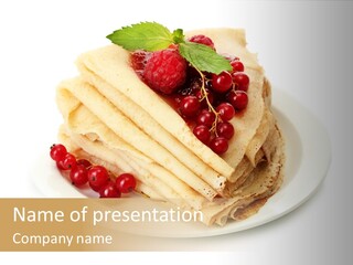 Berry Mint Delicious PowerPoint Template