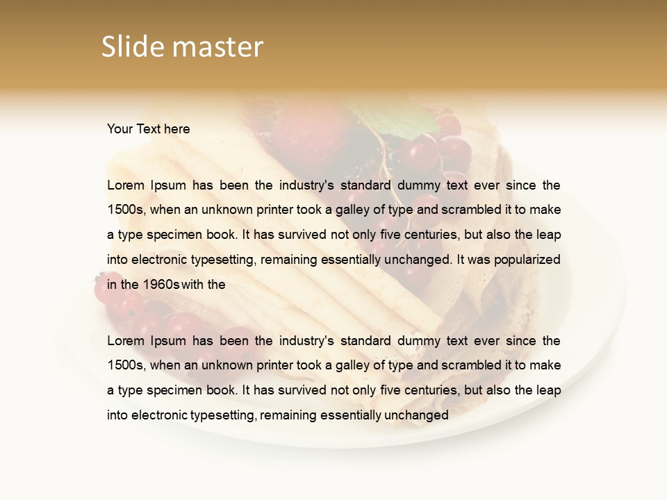 Berry Mint Delicious PowerPoint Template