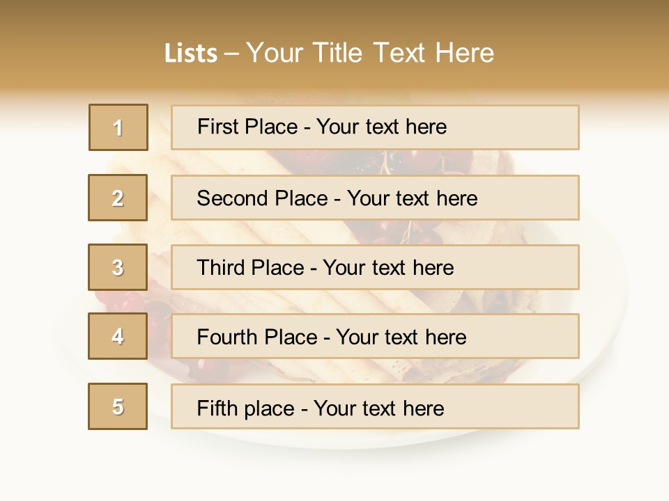 Berry Mint Delicious PowerPoint Template