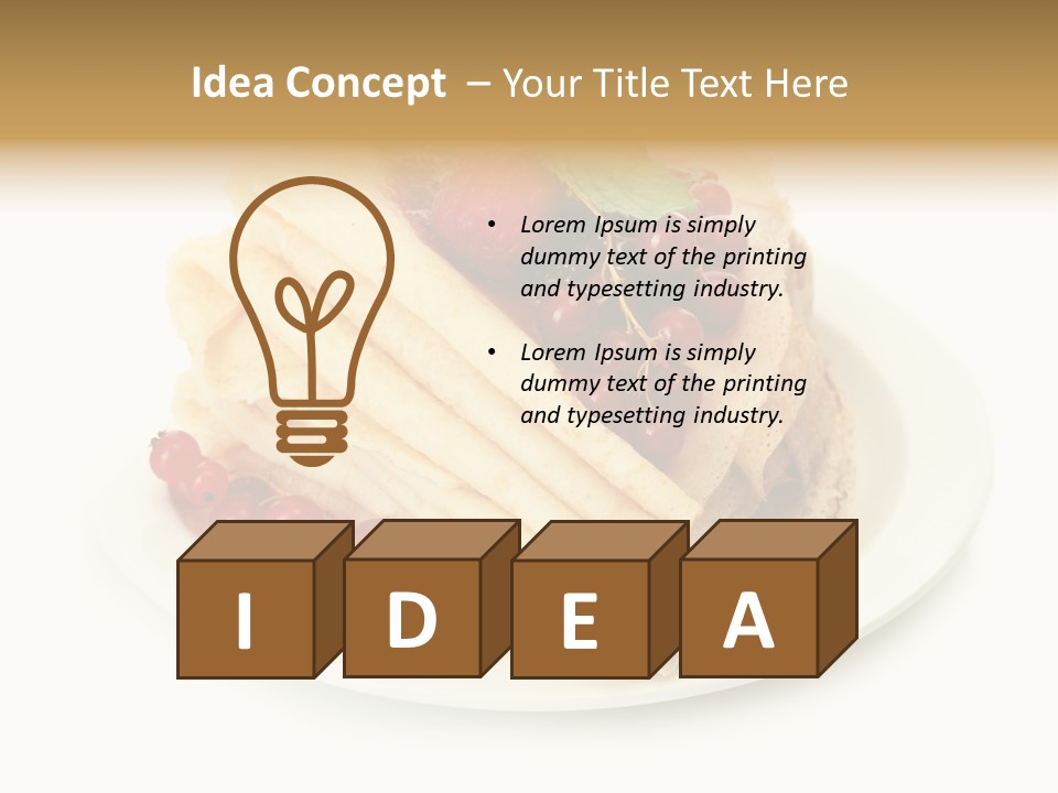 Berry Mint Delicious PowerPoint Template