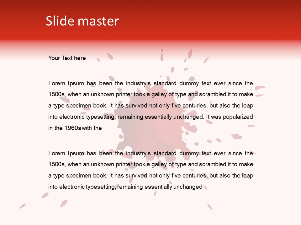 Watercolor Graphic Grunge PowerPoint Template