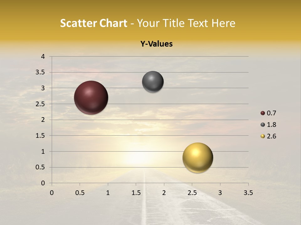 Route Sunrise Air Art Stormasphalt PowerPoint Template
