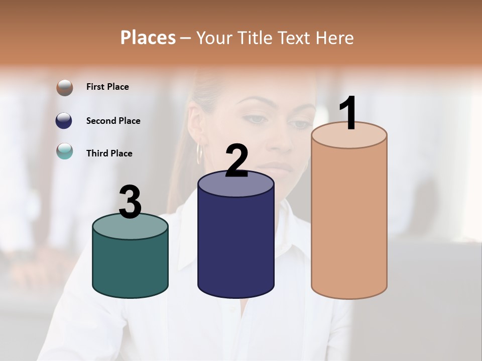 Looking Model Successful PowerPoint Template