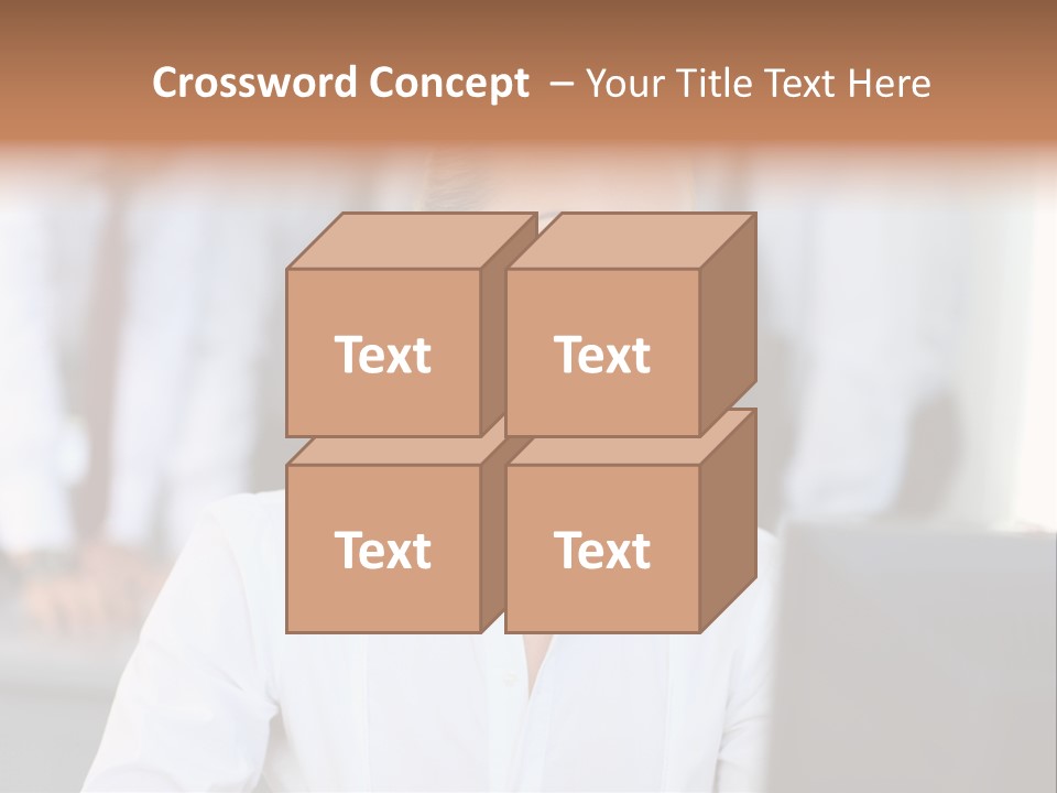 Looking Model Successful PowerPoint Template