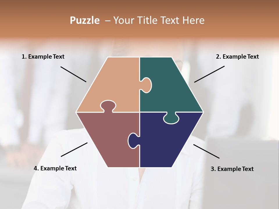 Looking Model Successful PowerPoint Template