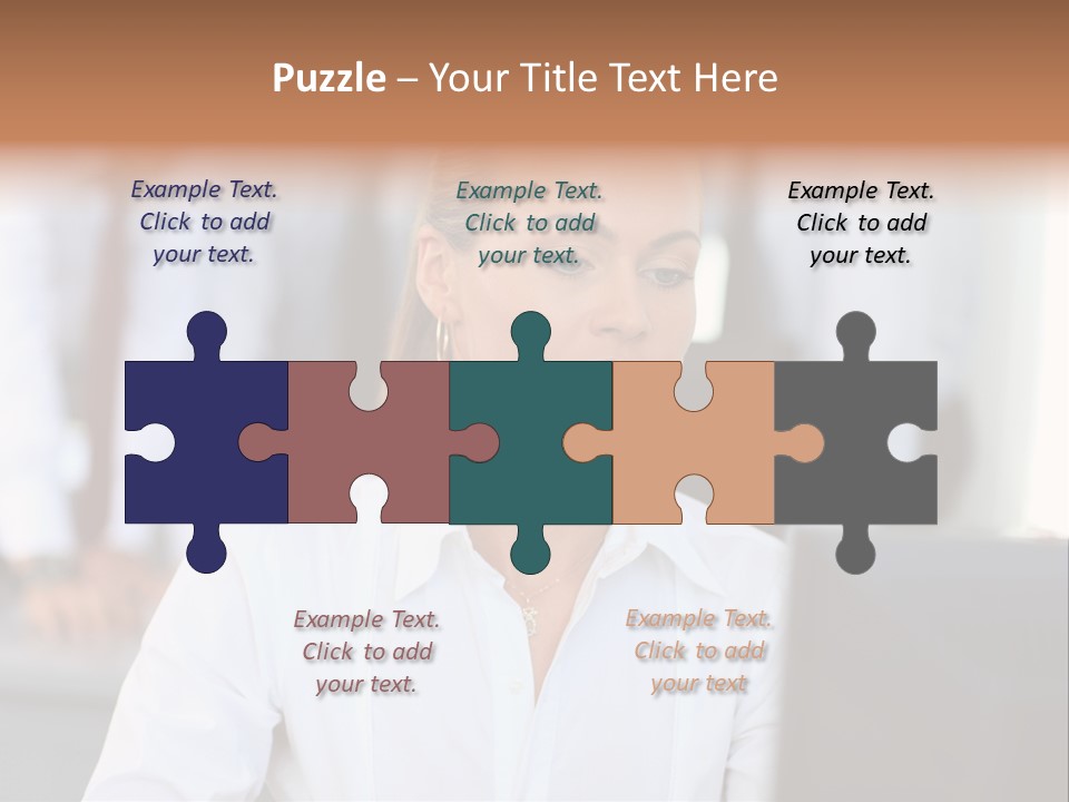 Looking Model Successful PowerPoint Template