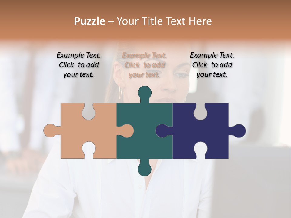 Looking Model Successful PowerPoint Template