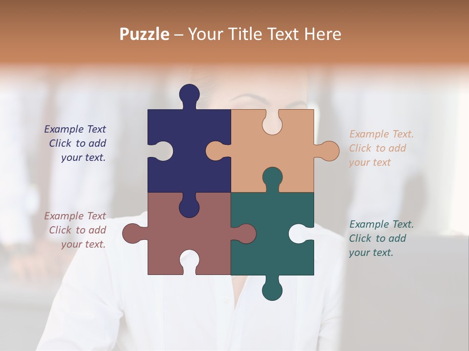 Looking Model Successful PowerPoint Template