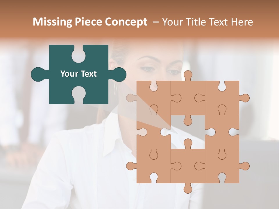 Looking Model Successful PowerPoint Template