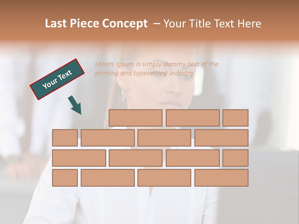 Looking Model Successful PowerPoint Template