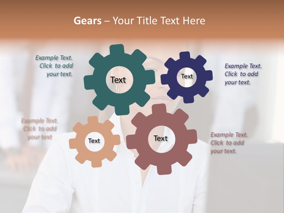 Looking Model Successful PowerPoint Template