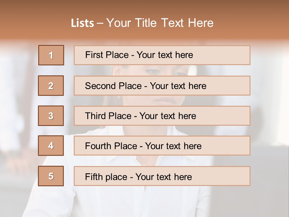 Looking Model Successful PowerPoint Template