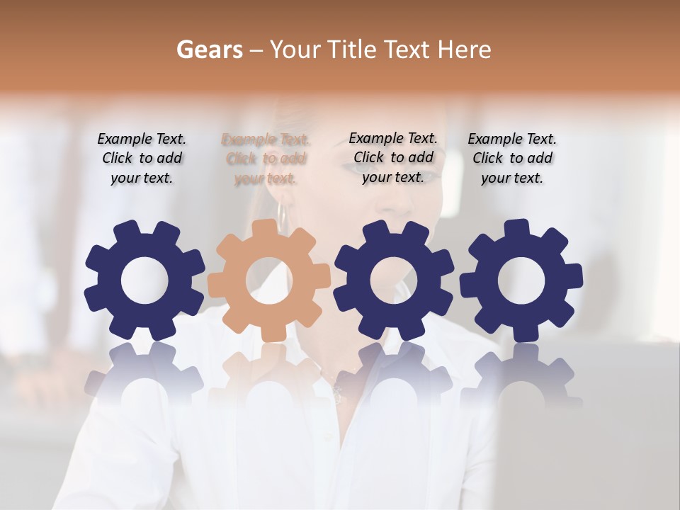 Looking Model Successful PowerPoint Template