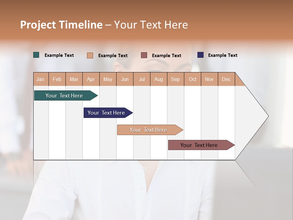 Looking Model Successful PowerPoint Template