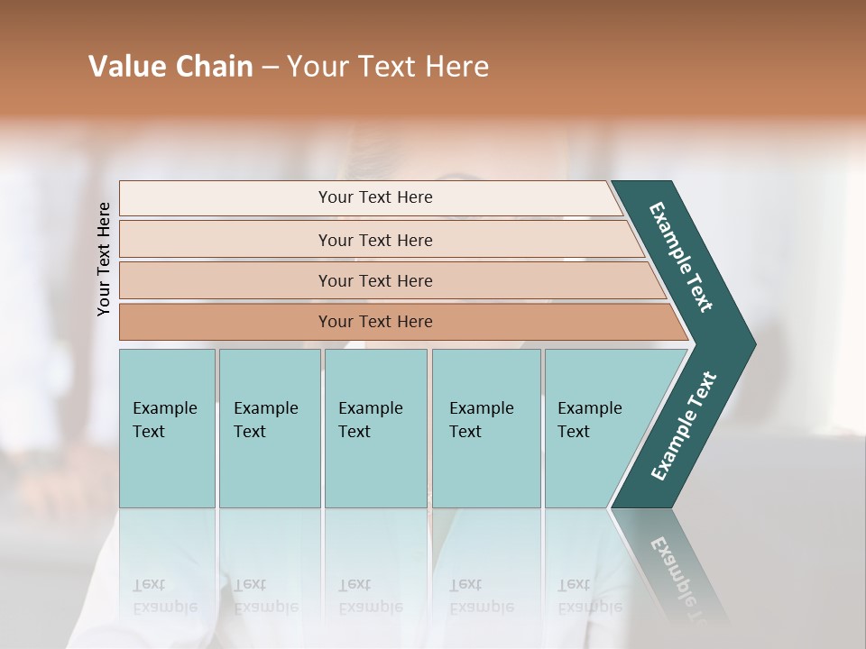 Looking Model Successful PowerPoint Template