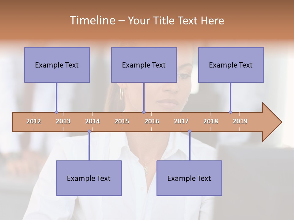 Looking Model Successful PowerPoint Template