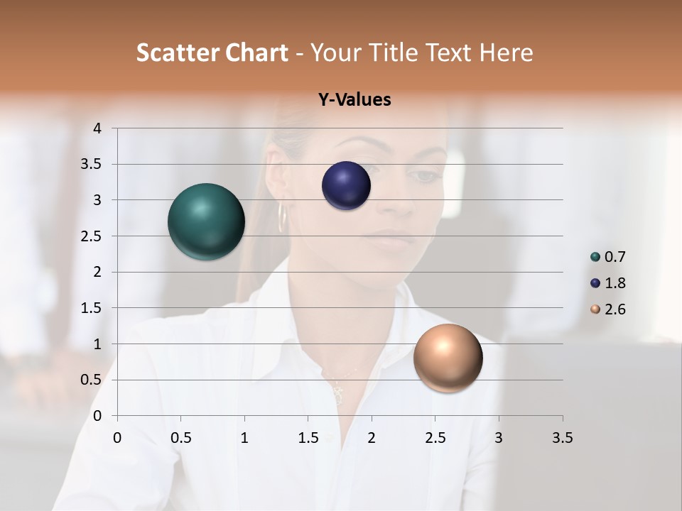 Looking Model Successful PowerPoint Template