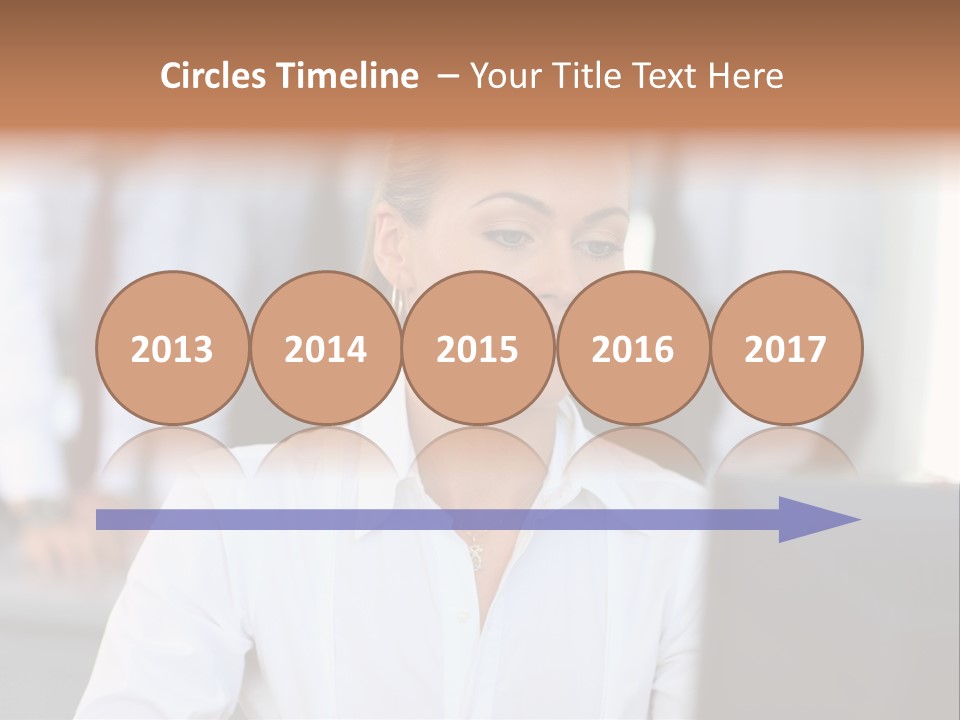 Looking Model Successful PowerPoint Template